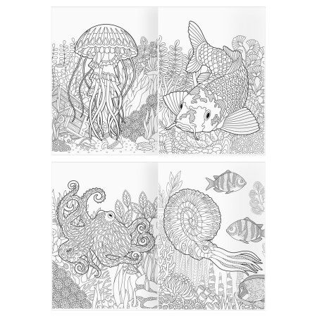 Раскраска А4 ТРИ СОВЫ "Антистресс. Подводное царство" 16 стр. RE-PА4_58090