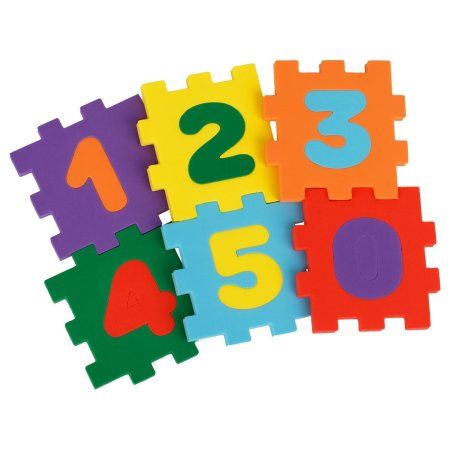 Развивающая игрушка ТРИ СОВЫ Кубик-сортер "Веселый счет" EVA, 6 пазлов, 12 элементов RE-КС002