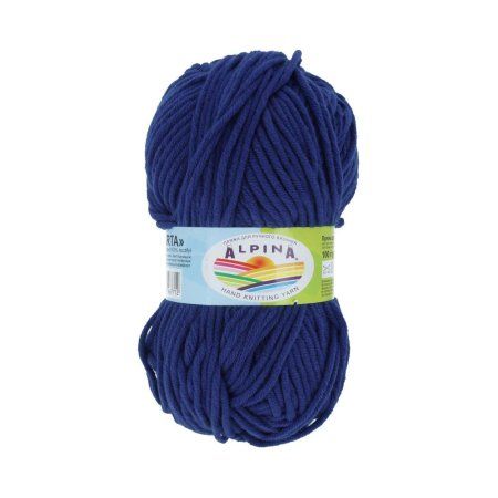 Пряжа ALPINA Marta 100% тактифил 1 х 100 г 120 ± 6 м №013 синий ALP-MAR-013