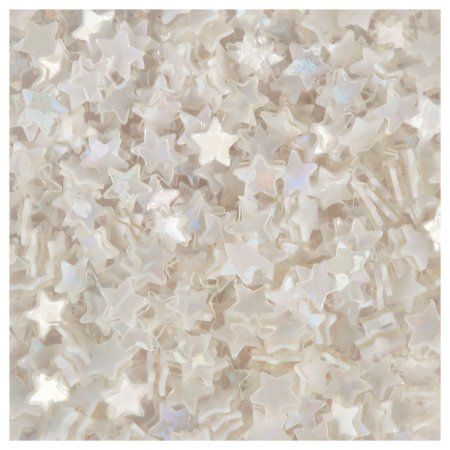 Декоративные блестки "звезды" Love2art 3 мм 5 г 4.5 мл № 12 белый с фиолетовым отливом GLI-04-12