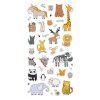 Наклейки объемные MESHU "Cute animals" 10 x 24 см, 38 накл, инд. уп., европодвес RE-MS_36931