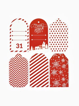 Набор шильдиков "Незабываемого Нового года" 6 шт 8 x 4.5 см SIM-4308349