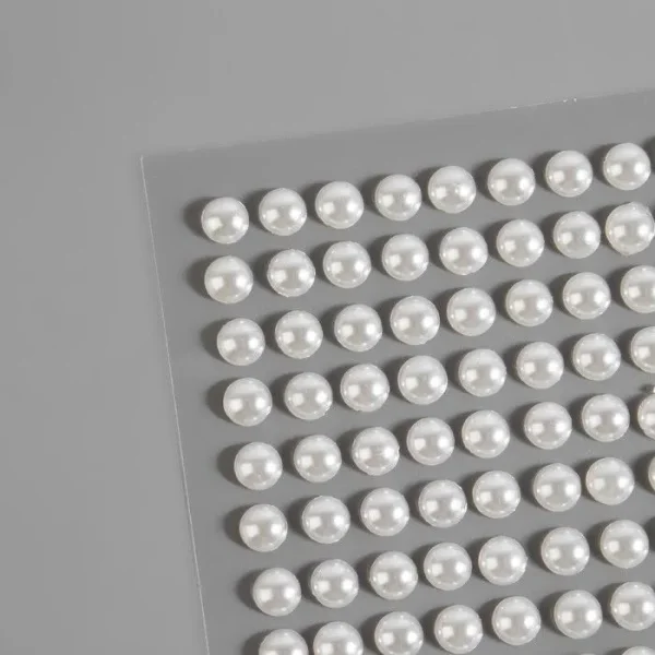 Жемчуг для декора на клеевой основе d=6 мм набор 100 шт АУ SIM-9762405 Жемчуг для декора на клеевой основе d=6 мм набор 100 шт АУ SIM-9762405