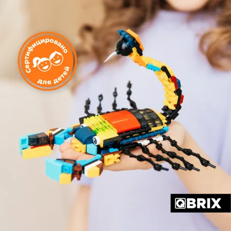 Конструктор QBRIX KIDS Мир жучков MAGГевис30021
