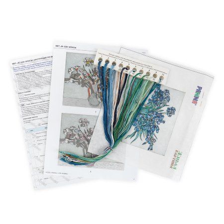 Набор для вышивания PANNA Живая картина. Ирисы MET-JK-2261