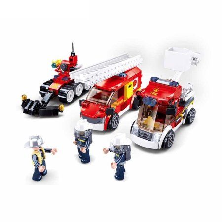 Конструктор Пожарный "Пожар на нефтебазе" 490 деталей SIM-5146991