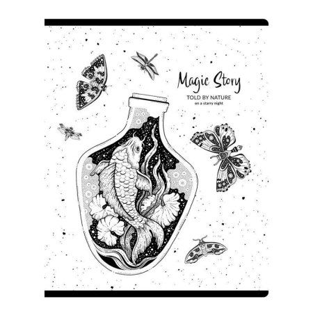 Тетрадь 48л. A5 клетка BG "Magic story" выб. лак RE-Т5ск48_вл 11079