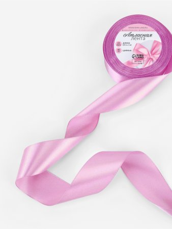 Лента атласная 40 мм x 23 ± 1 м, №141 сиреневый SIM-5036865