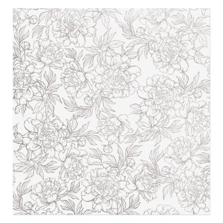 Бумага для скрапбукинга двусторонняя 10 л 30.5 x 32 см 190 г/м2 "Цветочные кружева" SIM-3608554