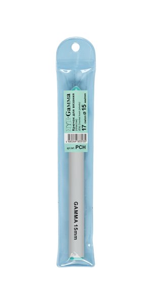 Крючок GAMMA пластик d 15 мм 17 см в чехле PCH-15-17