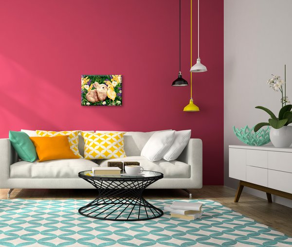 Набор для раскрашивания по номерам (холст на подрамнике) ФРЕЯ 40 х 30 см "Очаровательные пушистики" PNB/PM-395