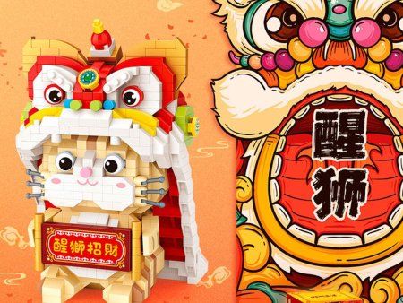 Конструктор LOZ "Кот в китайском новогоднем костюме" IT-9258_MK