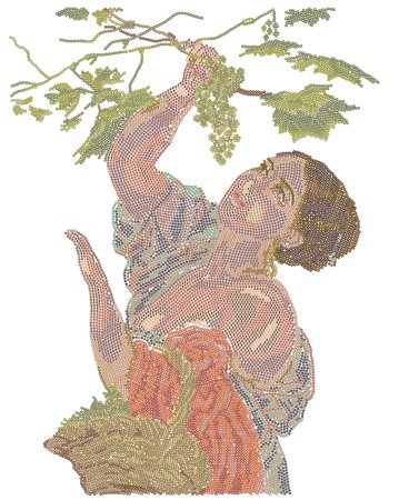 Кристальная (алмазная) мозаика ФРЕЯ на подрамнике "Итальянский полдень. Карл Брюллов" 40 х 50 см GTG-ALPD-258