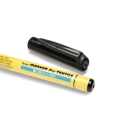 Маркер перманентный по ткани PENTEL Green Label 2 мм 1 шт пулевидный черный NM10-AO