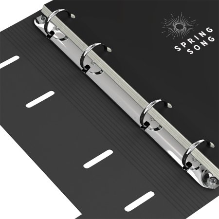 Тетрадь на кольцах 80л. A5 ЛАЙТ, кожзам, Greenwich Line "Spring song" тон. блок RE-Nr4A5_56548