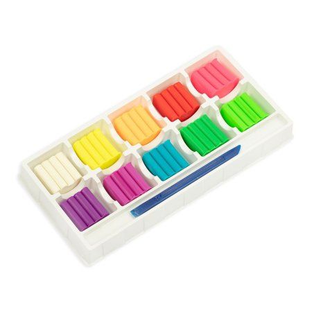 Пластилин восковой "Лео" "Играй" Неоновые цвета 120 г 10 цв LPMCF-0110