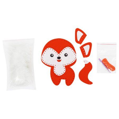 Набор для шитья игрушки ТРИ СОВЫ "Лисичка" пакет с европодвесом RE-2510003