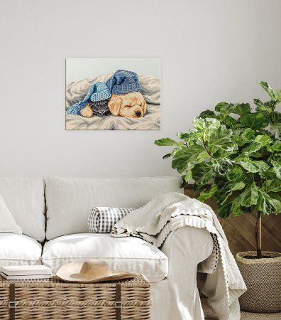 Кристальная (алмазная) мозаика ФРЕЯ на подрамнике "Сонное царство" 40 х 30 см ALPD-048