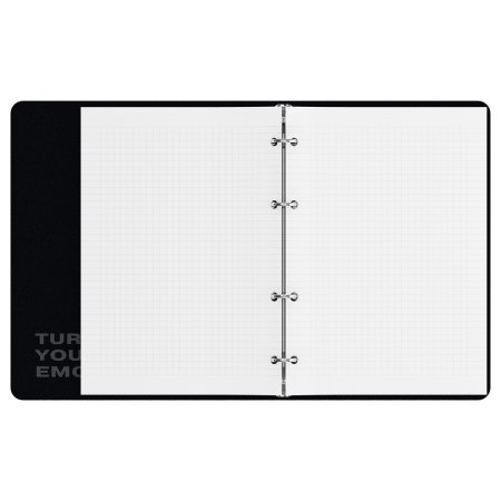 Тетрадь на кольцах 120л. A5 BG "Make noise" картон, soft-touch ламинация RE-ТК5к120_лс_57849