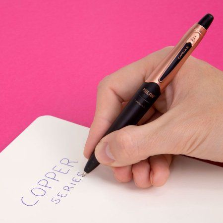 Ручка шариковая автоматическая MILAN Capsule Copper, синяя, 1.0 мм, ассорти ML-1765809120