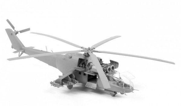Сборная модель: Вертолет "Ми-24А", З-7273