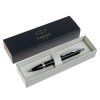 Ручка шариковая PARKER IM Essential Muted Black CT синяя, 1.0 мм, кнопочный механизм, подарочная упаковка RE-2143632