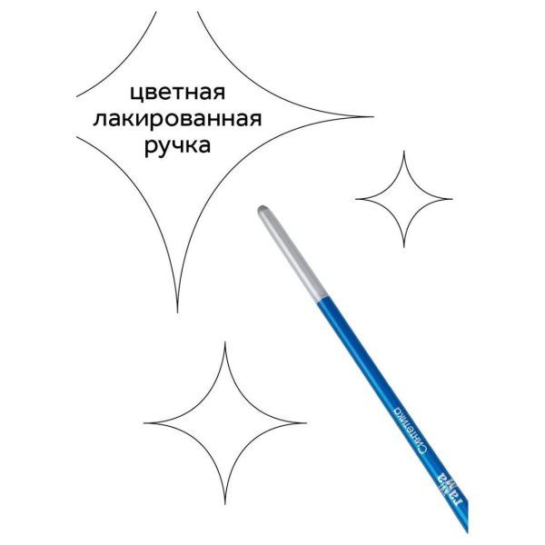 Набор кистей ГАММА "Классические" 10 шт синтетика, круглые №1, 2, 3, 5, 8, плоские №2, 4, 6, 8, 10 RE-280618.11.28