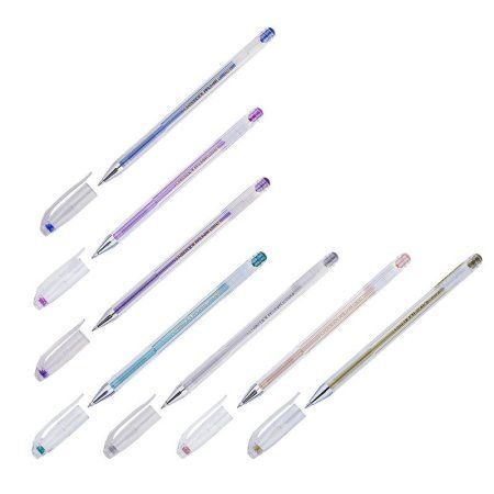 Ручка гелевая Crown "Hi-Jell Metallic" 0.7 мм металлик