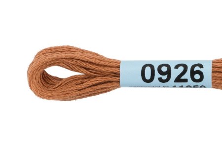 Нитки для вышивания GAMMA мулине (0820-3070) 8 м №0926 св.коричневый MG-0926