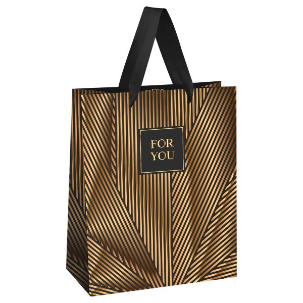 Пакет подарочный 18 x 23 x 10 см MESHU "Strict lines" фольга, матовая ламинация RE-MS_61674