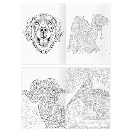 Раскраска А4 ТРИ СОВЫ "Антистресс. Удивительные животные" 16 стр. RE-PА4_58094