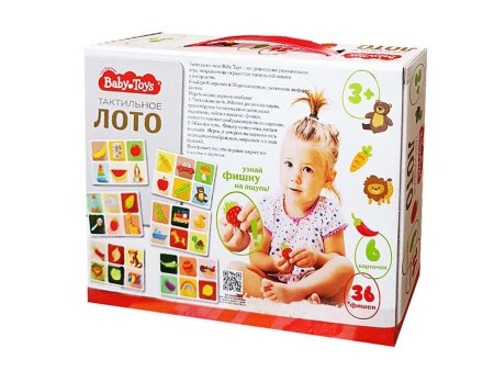 Лото Baby Toys "Тактильное" 36 деревянных фишек, 3+ KOR-04813