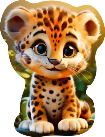 Пазл фигурный деревянный ФРЕЯ "Добрый Лео" 161 элемент PZLF-012