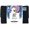 Набор маркеров SKETCHMARKER Brush Manga Set 24 шт Манга + сумка органайзер MPSMB-24MANG