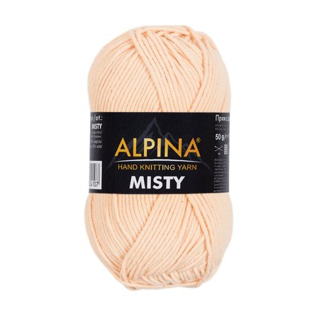 Пряжа ALPINA Misty 70% хлопок, 30% шерсть 1 х 50 г 105 ± 5 м №11 персиковый ALP-MIS-11