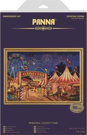 Набор для вышивания PANNA Золотая серия. Ярмарка 38 х 27 см PR-7259