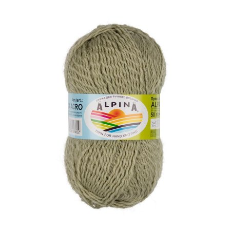 Пряжа ALPINA Alpaca Acro 44% мерин. шерсть, 38% акрил, 18% альпака 1 х 50 г 150 ± 7 м №04 св.зеленый ALP-ACR-04