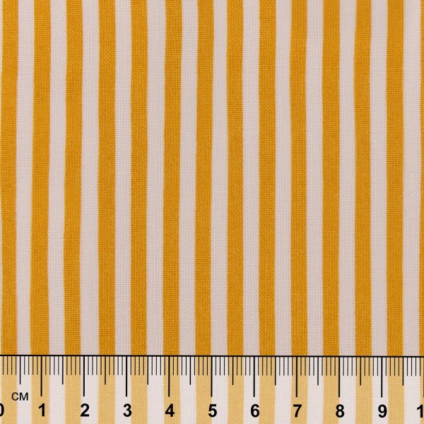 Ткань для пэчворка PEPPY БАБУШКИН СУНДУЧОК 50 x 55 см 140 ± 5 г/м2 100% хлопок БС-16 полоска ярко-желтый