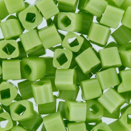Бисер Япония TOHO CUBE №1 3 мм 5 г №0044 салатовый TOHO-CUBE-3-0044