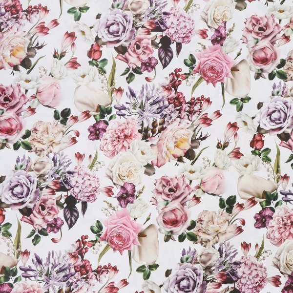 Бумага упаковочная глянцевая двусторонняя 70 х 100 см "Букет" SIM-7334831