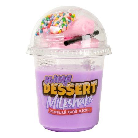 Слайм Slime "Dessert Milkshake" сиреневый, 3+ AS-SLM137