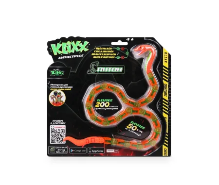 Игрушка-антистресс Klixx Creaturez Питон зеленый IT-KX130PG