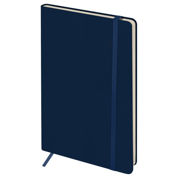 Записная книжка A5 96л. Greenwich Line "Classic. Dark blue" ЛАЙТ, кожзам, с резинкой, блок без линовки RE-NA5е_51436