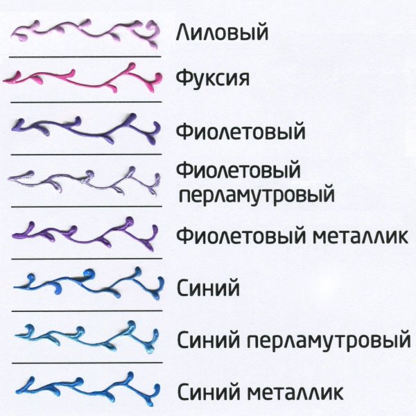 Контур по стеклу туба 20 мл Синий 16090510