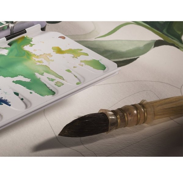 Блок бумаги для акварели REMBRANDT (100% хлопок), 30 × 40 см, 300 г/м², 20 листов, склейка RT93023040