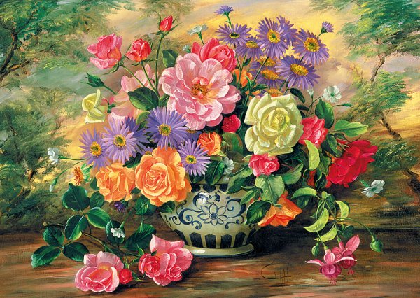 Пазл Step Puzzle 1000 "Юбилейная коллекция. Цветы в вазе" STP-79255