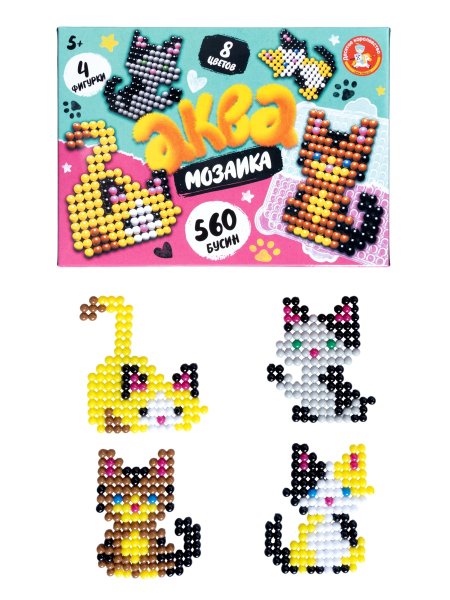 Аквамозаика "Котики" 560 элементов KOR-05775