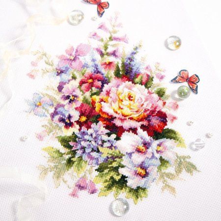 Набор для вышивания "Чудесная Игла" Цветочный бал 19 х 26 см ЧИ-101-311