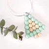 Набор для плетения бусинами FOLIA Sterne-Set Pastel 160 дерев. бусин, серебристый шнур FL-22522