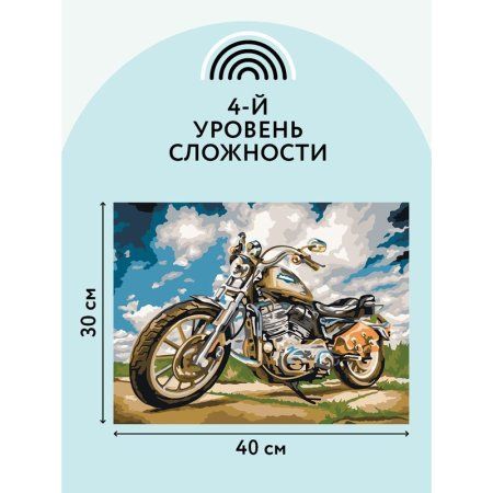 Картина по номерам на картоне ТРИ СОВЫ "На скорости" 30 x 40 см с акриловыми красками и кистями RE-КК_44056